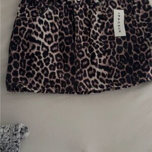 PacSun Animal Print Mini Skirt